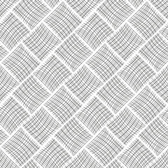 Seamless black and white abstract texture of repeating patterns