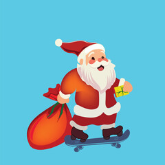 Santa Claus illustration For Merry Christmas Celebration
