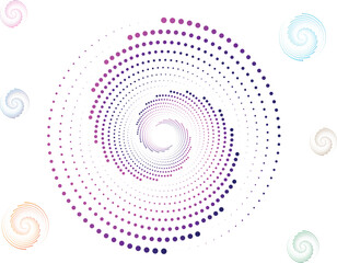 spiral dot geometric vector gradient