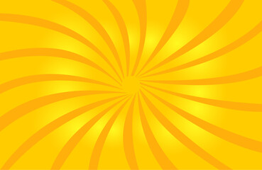 Abstract yellow orange gradient sun rays - Vector Illustration
