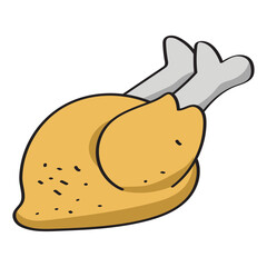 Cartoon icon for turkey