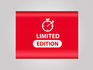 red flat sale web banner for limited edition