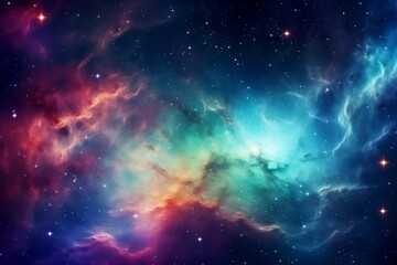 Fototapeta premium Colorful Space Galaxy Cloud Nebula, Starry Night Cosmos, Universe Science Astronomy, Supernova Background Wallpaper