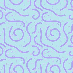 Music seamless notes pattern for wrapping paper and fabrics and linens and kids clothes print