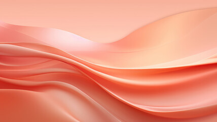 Wavy with a smooth, flowing silk appearance