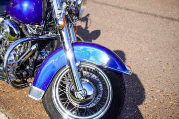 motorcycle close-up from different sides, separate parts of the motorcycle