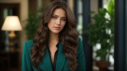 Young girl in the office