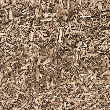 Seamless pattern natural wood sawdust 