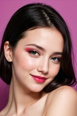 Fototapeta premium beautiful woman lifestyle luxury glamor model. Beauty skin care concept.