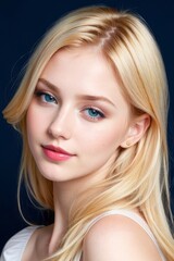 Naklejka premium beautiful woman lifestyle luxury glamor model. Beauty skin care concept.
