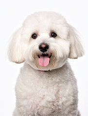 Obraz premium Bichon frisé Studio Shot Isolated on Clear Background, Generative AI