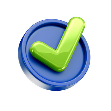 Check 3D - Blue and Green