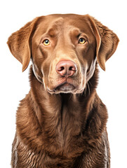Chesapeake Bay Retriever Dog Studio Shot Isolated on Clear Background, Generative AI