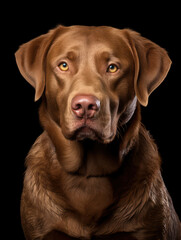 Chesapeake Bay Retriever Dog Studio Shot Isolated on Clear Background, Generative AI