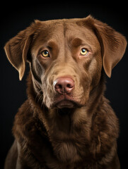 Chesapeake Bay Retriever Dog Studio Shot Isolated on Clear Background, Generative AI