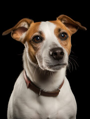 Jack Russel Dog Studio Shot Isolated on Clear Background, Generative AI