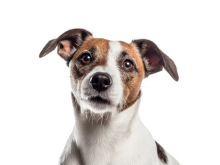 Jack Russel Dog Studio Shot Isolated on Clear Background, Generative AI