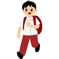  Child goes to school