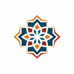 Fototapeta na wymiar Islamic logo, simple, vector, De Stijl, does not use realistic images and text 