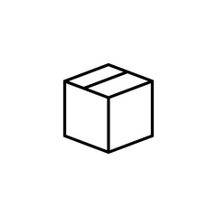 simple icon of goods delivery box