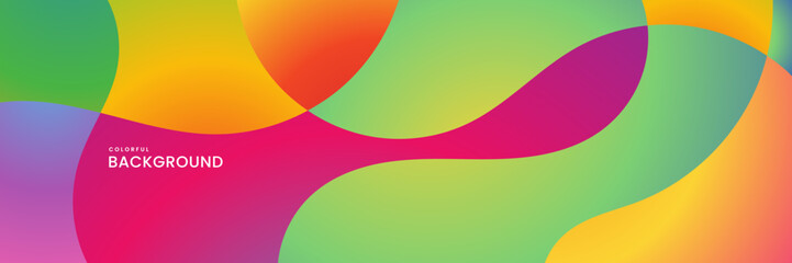 abstract summer colorful background with wave - obrazy, fototapety, plakaty