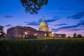 US National Capitol in Washington, DC. American landmark.