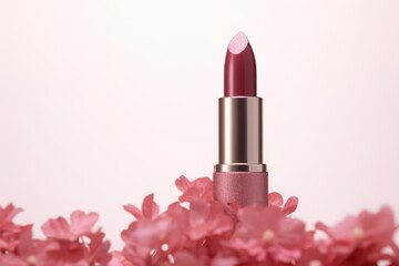 Lipstick with flowers