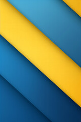 A modern minimal abstract background with blue and yellow lines