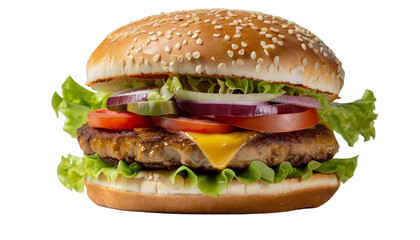 hamburger on png