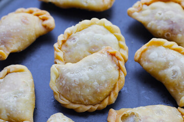 Mini curry puff. Thai dessert