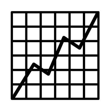 Line graph icon. Growth icon