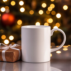 Obraz na płótnie Canvas Christmas Mug Mockups, Mug Mockup Bundle,Coffee Cup Christmas Mockup 
