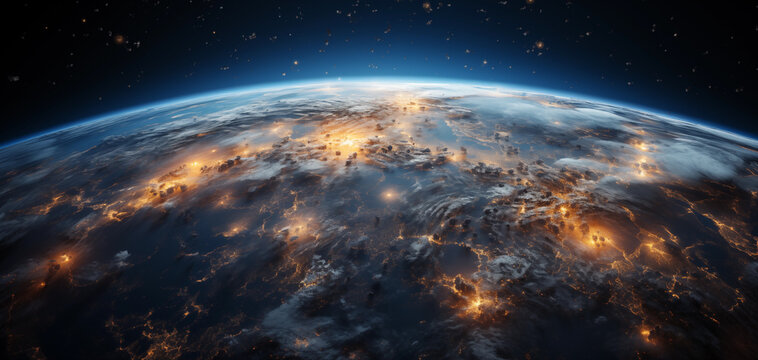 Earth's atmospheric layers from space