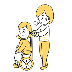 高齢者を介護して介護疲れしている家族