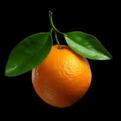Tangerine photo, isolated