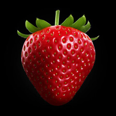Strawberry photo isolated