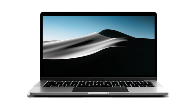 Modern Workspace Professional Using Laptop at Home Office Desk for Remote Work and Online Business, Generative Ai