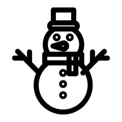 Snowman Icon vector Illustration