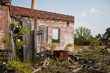 Daylight Decay at Pierceton Factory Overgrown Abandoned Industrial Ruins