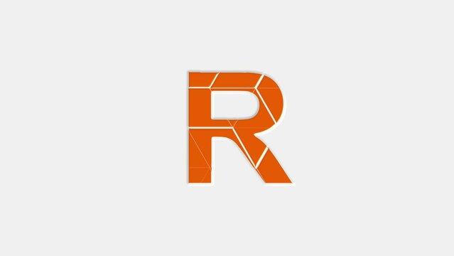 Alphabet Logo Letter R Animation