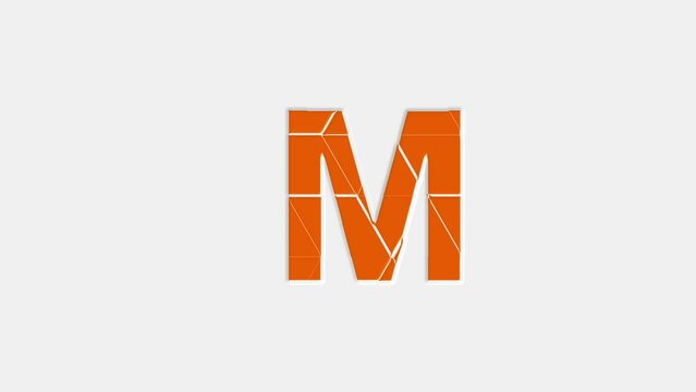 Alphabet Logo Letter M Animation