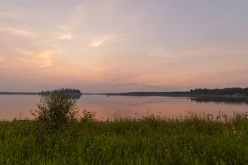 A Colorful Summer Evening at Astotin Lake