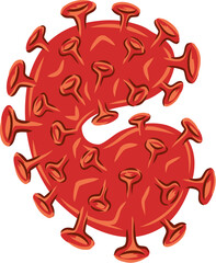 Virus Alphabet Letter C