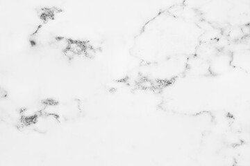 White marble texture with natural pattern for background or design art work.