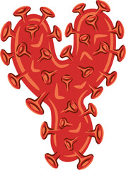 Virus Alphabet Letter Y