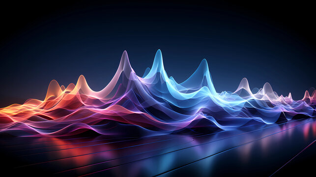Sound waves, audio waves, waveforms, acoustic waves, sine waves, abstract background