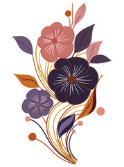 Vibrant, captivating flower illustration capturing nature's beauty. Ideal for designs, decor, and artistic compositions needing floral elegance.