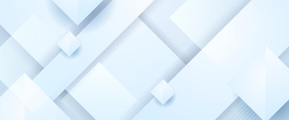 Fototapeta premium White vector gradient abstract banner design. Minimalist 3d modern graphic design element for banner, flyer, card, or brochure cover