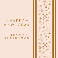 Merry Christmas and Happy New Year greeting card Set. Modern Xmas design with typography, beautiful Christmas tree and ball, snowflake, candy cane pattern. 