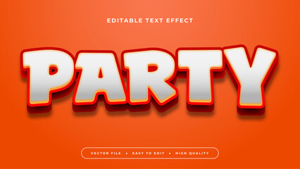 Orange and gray grey party 3d editable text effect - font style